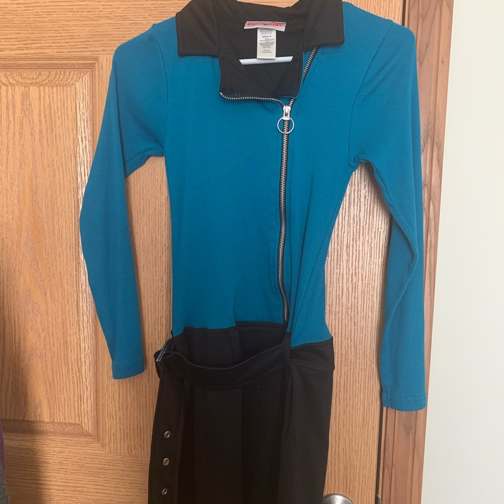 Sweater Dress blue and black